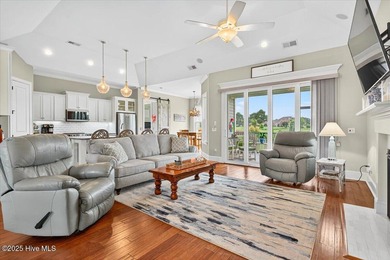 This stunning Creekside home offers front-row views of the on Crow Creek Golf Club in North Carolina - for sale on GolfHomes.com, golf home, golf lot