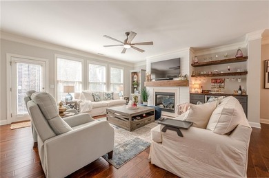 Exquisite END-UNIT townhome in the PRESTIGIOUS GATED community on Rivermont Golf and Country Club in Georgia - for sale on GolfHomes.com, golf home, golf lot