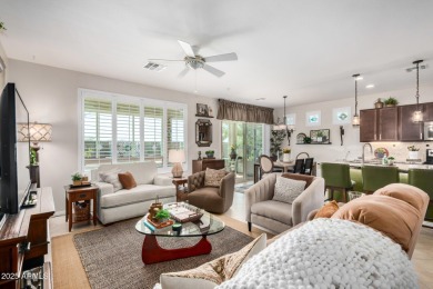 Custom lead glass entry sets the tone for this stunning duet on  in Arizona - for sale on GolfHomes.com, golf home, golf lot