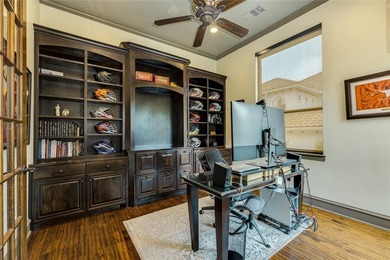 Positioned directly on the 18th hole of the award-winning golf on University of Texas Golf Club in Texas - for sale on GolfHomes.com, golf home, golf lot