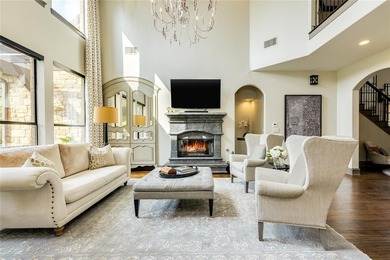 Positioned directly on the 18th hole of the award-winning golf on University of Texas Golf Club in Texas - for sale on GolfHomes.com, golf home, golf lot