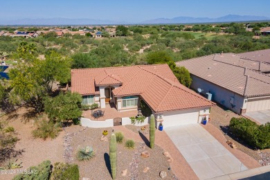 Location, location! Impressive Laredo on a private lot with no on Quail Creek Country Club  in Arizona - for sale on GolfHomes.com, golf home, golf lot