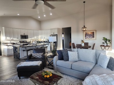 Built in 2022, this beautiful home is located in the very on Juniper Ridge R.V. Golf Resort in Arizona - for sale on GolfHomes.com, golf home, golf lot