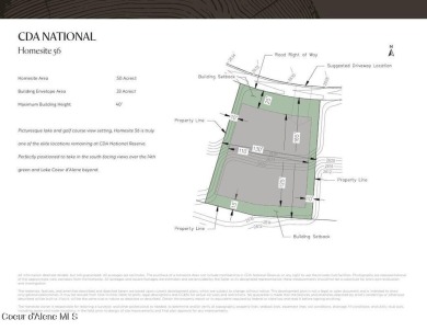 HOMESITE #56 AT CDA NATIONAL RESERVE. A picturesque lake and on CDA National Golf Course in Idaho - for sale on GolfHomes.com, golf home, golf lot