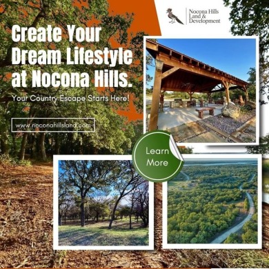 Nice level cleared off half acre lot with mature oak trees on Nocona Hills Golf Course in Texas - for sale on GolfHomes.com, golf home, golf lot
