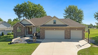Welcome to your dream home on the greens! Nestled directly on Eagle Glen Golf Club in Indiana - for sale on GolfHomes.com, golf home, golf lot