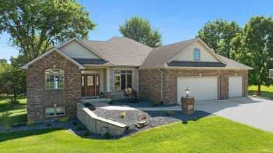 Welcome to your dream home on the greens! Nestled directly on Eagle Glen Golf Club in Indiana - for sale on GolfHomes.com, golf home, golf lot