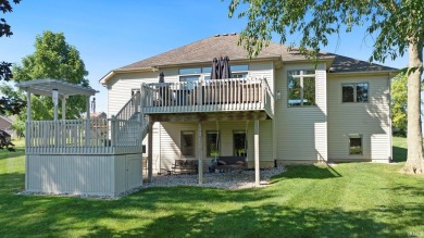 Welcome to your dream home on the greens! Nestled directly on Eagle Glen Golf Club in Indiana - for sale on GolfHomes.com, golf home, golf lot