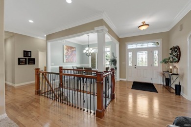 Welcome to your dream home on the greens! Nestled directly on Eagle Glen Golf Club in Indiana - for sale on GolfHomes.com, golf home, golf lot