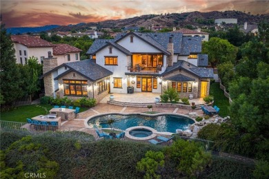 Among the rare custom Westridge Estates perched along the 18th on TPC At Valencia in California - for sale on GolfHomes.com, golf home, golf lot