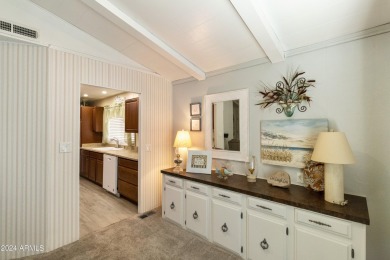 Charming 2BR, 2BA home with a ''beachy'' vibe in the active on Sun Lakes Country Club in Arizona - for sale on GolfHomes.com, golf home, golf lot