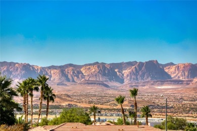 Expanded Anthem model with breathtaking views of the entire Las on Revere Golf Club in Nevada - for sale on GolfHomes.com, golf home, golf lot