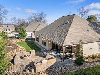 Single Level Living with an Outdoor Oasis Elegant single-level on Tellico Village Golf Club in Tennessee - for sale on GolfHomes.com, golf home, golf lot