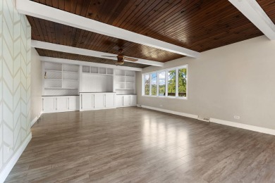 This 2 BED 3 BATH 2000 sq ft RANCH home is nestled  on a wooded on Lakes of the Four Seasons Country Club in Indiana - for sale on GolfHomes.com, golf home, golf lot