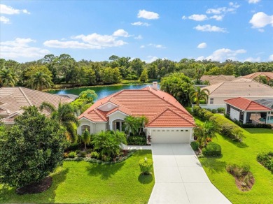 This stunning home in the gated community of Palmer Glen offers on Sarasota Golf Club in Florida - for sale on GolfHomes.com, golf home, golf lot