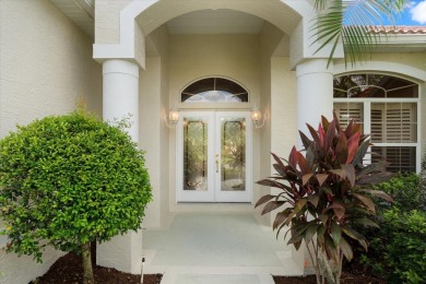 This stunning home in the gated community of Palmer Glen offers on Sarasota Golf Club in Florida - for sale on GolfHomes.com, golf home, golf lot