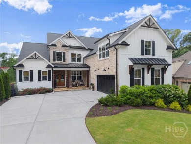 Stunning custom home on the 13th fairway in Traditions of on Traditions of Braselton Golf Club in Georgia - for sale on GolfHomes.com, golf home, golf lot