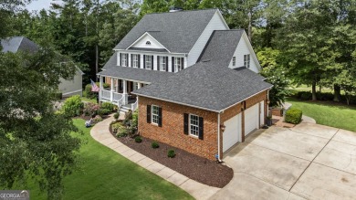 This 4-sided brick 5BR/4.5BA golf course home with a basement on Canongate On White Oak Golf Course in Georgia - for sale on GolfHomes.com, golf home, golf lot