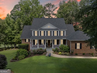 This 4-sided brick 5BR/4.5BA golf course home with a basement on Canongate On White Oak Golf Course in Georgia - for sale on GolfHomes.com, golf home, golf lot
