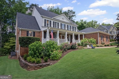 This 4-sided brick 5BR/4.5BA golf course home with a basement on Canongate On White Oak Golf Course in Georgia - for sale on GolfHomes.com, golf home, golf lot