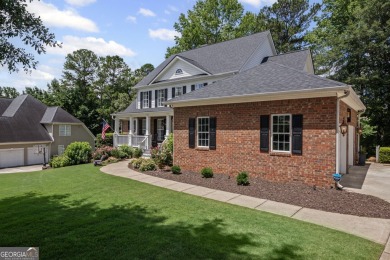 This 4-sided brick 5BR/4.5BA golf course home with a basement on Canongate On White Oak Golf Course in Georgia - for sale on GolfHomes.com, golf home, golf lot