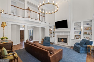 This 4-sided brick 5BR/4.5BA golf course home with a basement on Canongate On White Oak Golf Course in Georgia - for sale on GolfHomes.com, golf home, golf lot