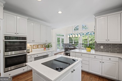 This 4-sided brick 5BR/4.5BA golf course home with a basement on Canongate On White Oak Golf Course in Georgia - for sale on GolfHomes.com, golf home, golf lot
