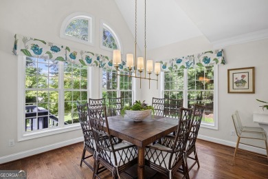 This 4-sided brick 5BR/4.5BA golf course home with a basement on Canongate On White Oak Golf Course in Georgia - for sale on GolfHomes.com, golf home, golf lot