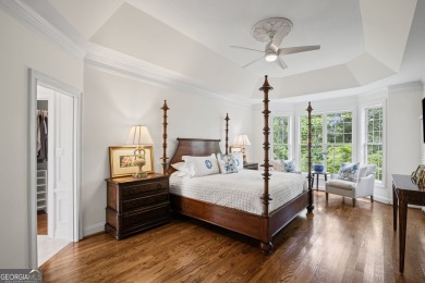This 4-sided brick 5BR/4.5BA golf course home with a basement on Canongate On White Oak Golf Course in Georgia - for sale on GolfHomes.com, golf home, golf lot