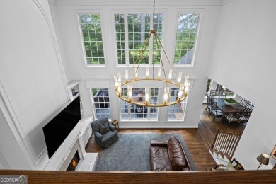 This 4-sided brick 5BR/4.5BA golf course home with a basement on Canongate On White Oak Golf Course in Georgia - for sale on GolfHomes.com, golf home, golf lot