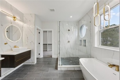 Experience modern luxury in this newly built custom farmhouse on East Lake Golf Club in Georgia - for sale on GolfHomes.com, golf home, golf lot