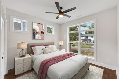Experience modern luxury in this newly built custom farmhouse on East Lake Golf Club in Georgia - for sale on GolfHomes.com, golf home, golf lot