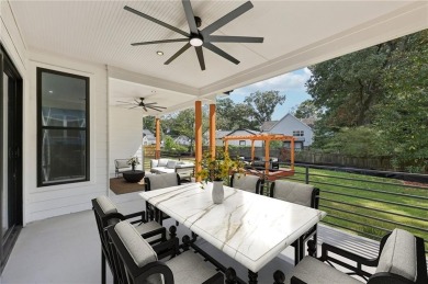 Experience modern luxury in this newly built custom farmhouse on East Lake Golf Club in Georgia - for sale on GolfHomes.com, golf home, golf lot