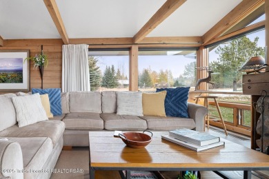 This beautifully updated two-bedroom, two-bath townhome with a on Jackson Hole Golf and Tennis Club in Wyoming - for sale on GolfHomes.com, golf home, golf lot