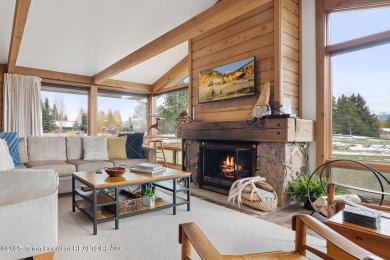 This beautifully updated two-bedroom, two-bath townhome with a on Jackson Hole Golf and Tennis Club in Wyoming - for sale on GolfHomes.com, golf home, golf lot