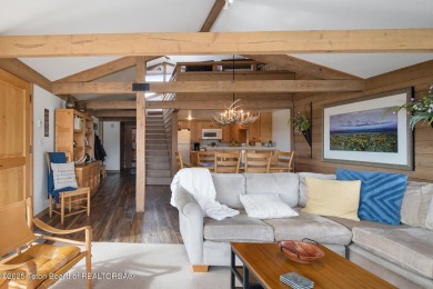 This beautifully updated two-bedroom, two-bath townhome with a on Jackson Hole Golf and Tennis Club in Wyoming - for sale on GolfHomes.com, golf home, golf lot