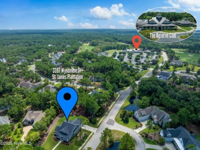 This nearly new residence is situated on a corner lot within the on Members Club At St. James Plantation in North Carolina - for sale on GolfHomes.com, golf home, golf lot