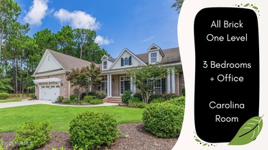 This elegant all-brick, one-level home is perfectly situated in on Reserve Club At St James Plantation in North Carolina - for sale on GolfHomes.com, golf home, golf lot