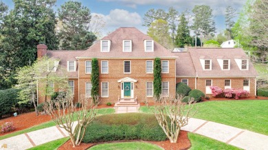 From the very first photo you will love this stately brick home on Chattahoochee Golf Course in Georgia - for sale on GolfHomes.com, golf home, golf lot