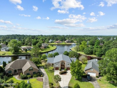 Boating enthusiasts rejoice! With deep water access just steps on Harbour Point Golf Club in North Carolina - for sale on GolfHomes.com, golf home, golf lot