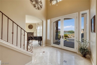 Southwest-inspired elegance meets luxury in this stunning on South Shore At Lake Las Vegas in Nevada - for sale on GolfHomes.com, golf home, golf lot