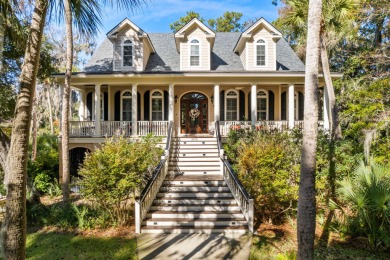 This charming, classic Lowcountry style home is situated on a on The Seabrook Island Club in South Carolina - for sale on GolfHomes.com, golf home, golf lot