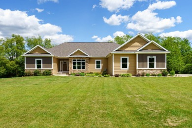 Custom built in 2017 this elegant ranch walkout perfectly on Yarrow Golf and Conference Center in Michigan - for sale on GolfHomes.com, golf home, golf lot