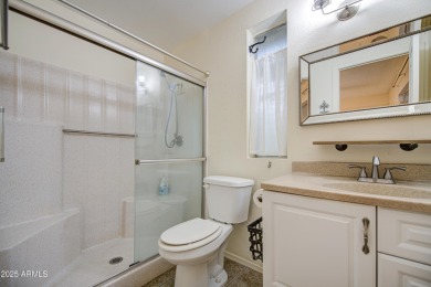 Discover this beautiful 2-bedroom, 2-bathroom home nestled in a on Ahwatukee Country Club in Arizona - for sale on GolfHomes.com, golf home, golf lot