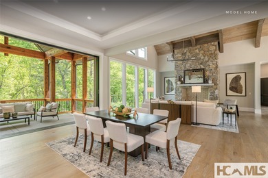 Elegance, sophistication, and mountain mastery converge in this on Headwaters Golf Club in North Carolina - for sale on GolfHomes.com, golf home, golf lot