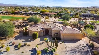 Custom home located on the 17th Tee of the Peaks GC in the 55+ on Tonto Verde Golf Club in Arizona - for sale on GolfHomes.com, golf home, golf lot