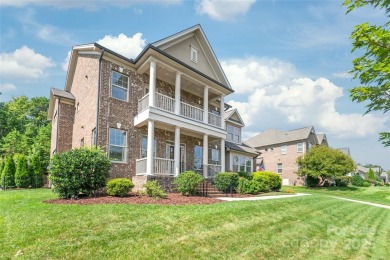 Discover timeless elegance in this full-brick stately Skybrook on Skybrook Golf Club in North Carolina - for sale on GolfHomes.com, golf home, golf lot