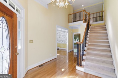 Stately elegance and livable luxury await at this expansive 5 on Brookstone Golf and Country Club in Georgia - for sale on GolfHomes.com, golf home, golf lot