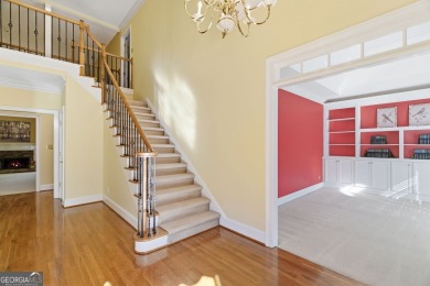 Stately elegance and livable luxury await at this expansive 5 on Brookstone Golf and Country Club in Georgia - for sale on GolfHomes.com, golf home, golf lot