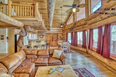 Custom FULL LOG cabin ON TWO LOTS . This Pinetop Lakes Country on Pinetop Lakes Golf and Country Club in Arizona - for sale on GolfHomes.com, golf home, golf lot